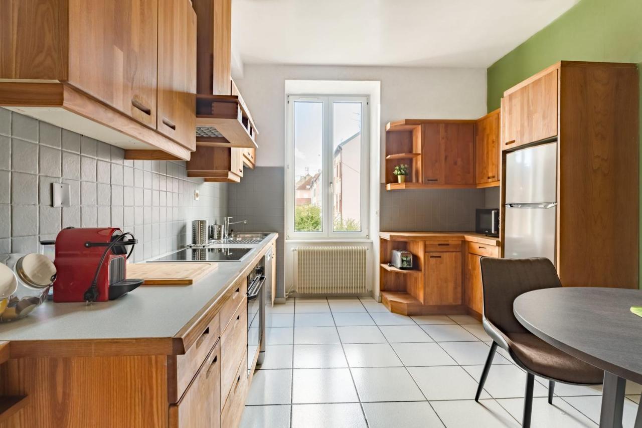 Travel Homes - The Wooden, Spacieux & Bon Quartier Mulhouse Esterno foto